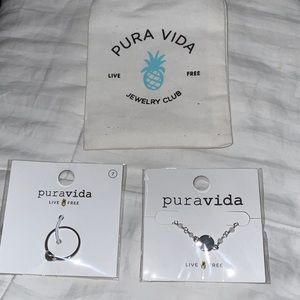 Pura Vida necklace and ring size 7